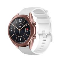 Strap-it Samsung Galaxy Watch 3 41mm Luxe Siliconen bandje (wit)