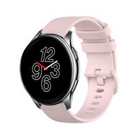 Strap-it OnePlus Watch luxe siliconen bandje (roze)