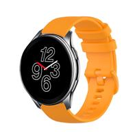 Strap-it OnePlus Watch luxe siliconen bandje (oranje)