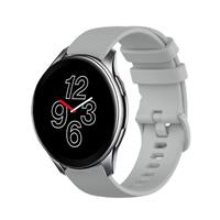 Strap-it OnePlus Watch luxe siliconen bandje (grijs)