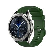 Strap-it Samsung Gear S3 luxe siliconen bandje (legergroen)