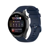 Strap-it Huawei Watch 3 luxe siliconen bandje (donkerblauw)