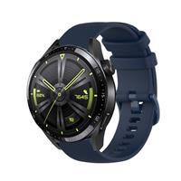 Strap-it Huawei GT3 46mm luxe siliconen bandje (donkerblauw)