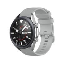 Strap-it Samsung Galaxy Watch 3 45mm luxe siliconen bandje (grijs)