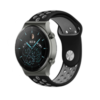Strap-it Huawei Watch GT 2 Pro sport band (zwart/grijs)