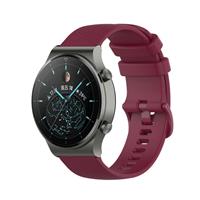Strap-it Huawei Watch GT 2 Pro luxe siliconen bandje (donkerrood)