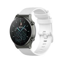 Strap-it Huawei Watch GT 2 Pro luxe siliconen bandje (wit)