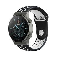 Strap-it Huawei Watch GT 2 Pro sport band (zwart/wit)