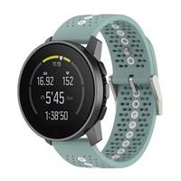 Strap-it Suunto 9 Peak siliconen bandje (groen-grijs/wit)