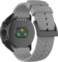 Strap-it Suunto 9 (Baro) siliconen bandje (grijs)