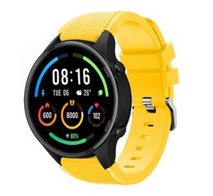 Strap-it Xiaomi Mi Watch siliconen bandje (geel)