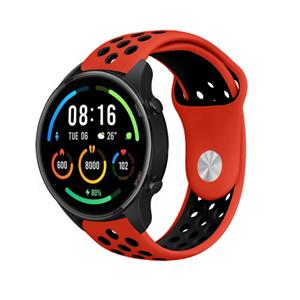 Strap-it Xiaomi Mi Watch sport band (rood/zwart)