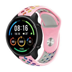 Strap-it Xiaomi Mi Watch sport band (roze kleurrijk)