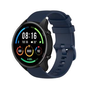 Strap-it Xiaomi Mi Watch luxe siliconen bandje (donkerblauw)