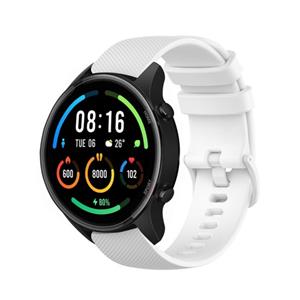 Strap-it Xiaomi Mi Watch luxe siliconen bandje (wit)