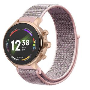 Strap-it Fossil Gen 6 (42mm) nylon band (pink sand)
