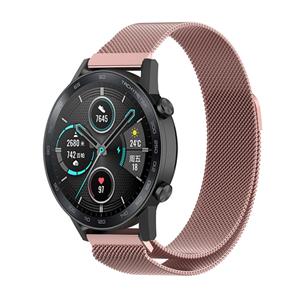 Strap-it Honor Magic Watch 2 Milanese band (roze)