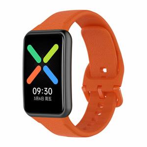 Strap-it Oppo Watch Free siliconen bandje (oranje)