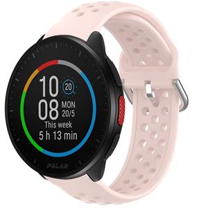 Strap-it Polar Pacer siliconen bandje met gaatjes (roze)