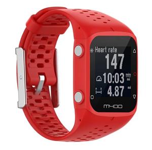 Strap-it Polar M400 / M430 siliconen bandje (rood)