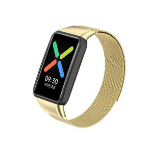 Strap-it Oppo Watch Free Milanese band (goud)