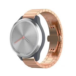 Strap-it Garmin Vivomove 3s metalen band - 39mm - rosé goud