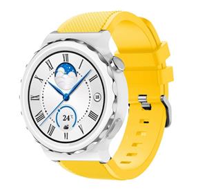 Strap-it Huawei Watch GT 3 Pro 43mm siliconen bandje (geel)