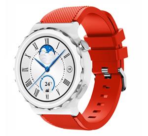 Strap-it Huawei Watch GT 3 Pro 43mm siliconen bandje (rood)