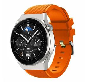 Strap-it Huawei Watch GT 3 Pro 46mm siliconen bandje (oranje)