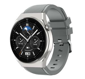 Strap-it Huawei Watch GT 3 Pro 46mm siliconen bandje (grijs)