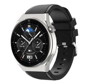 Strap-it Huawei Watch GT 3 Pro 46mm siliconen bandje (zwart)