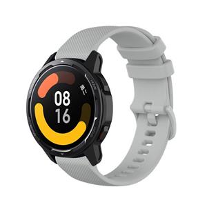 Strap-it Xiaomi Watch S1 luxe siliconen bandje (grijs)