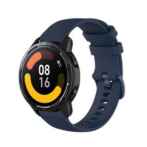 Strap-it Xiaomi Watch S1 luxe siliconen bandje (donkerblauw)