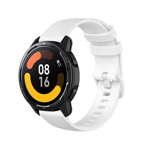 Strap-it Xiaomi Watch S1 luxe siliconen bandje (wit)