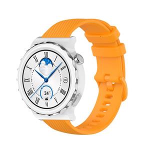 Strap-it Huawei Watch GT 3 Pro 43mm luxe siliconen bandje (oranje)