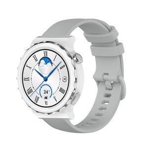 Strap-it Huawei Watch GT 3 Pro 43mm luxe siliconen bandje (grijs)