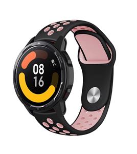 Strap-it Xiaomi Watch S1 sport band (zwart/roze)