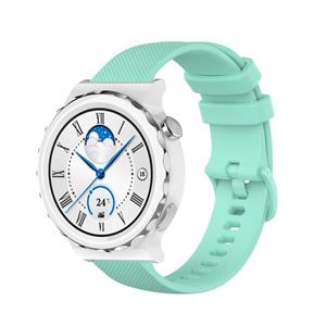 Strap-it Huawei Watch GT 3 Pro 43mm luxe siliconen bandje (Aqua)