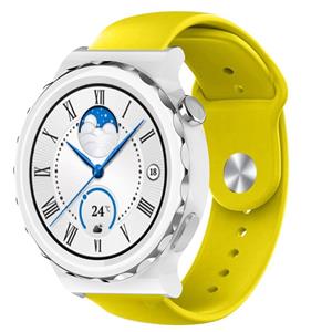 Strap-it Huawei Watch GT 3 Pro 43mm sport band (geel)