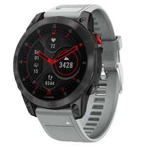 Strap-it Garmin Epix Gen 2 siliconen bandje (grijs)