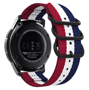 Strap-it Huawei Watch GT 3 Pro 46mm nylon gesp band (3-kleurig)