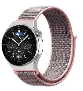 Strap-it Huawei Watch GT 3 Pro 46mm nylon band (pink sand)