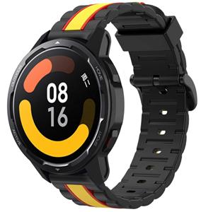 Strap-it Xiaomi Watch S1 Special Edition band (zwart/geel)