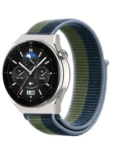 Strap-it Huawei Watch GT 3 Pro 46mm nylon band (moss green)