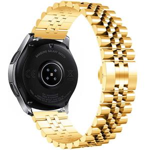 Strap-it Huawei Watch GT 3 Pro 46mm Jubilee stalen band (goud)
