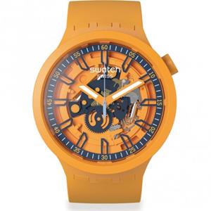Swatch MAY DROPS Fresh Orange Unisexuhr in Orange SB01O101