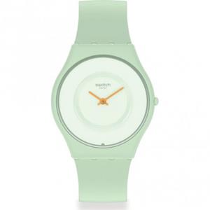 Swatch Skin Classic Bioceramic Caricia Verde Unisexuhr in Grün SS09G101