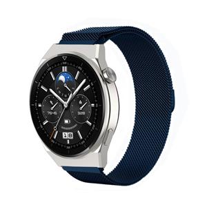 Strap-it Huawei Watch GT 3 Pro 46mm Milanese band (blauw)