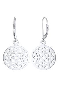 Elli, Ohrringe Ornament Orientalisch Rund 925 Silber in silber, Schmuck für Damen