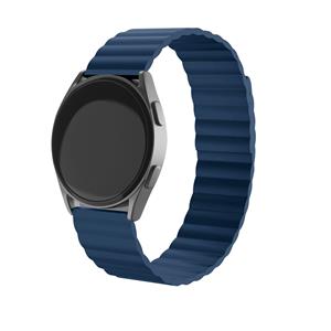 Strap-it Samsung Gear S3 magnetisch siliconen bandje (blauw)